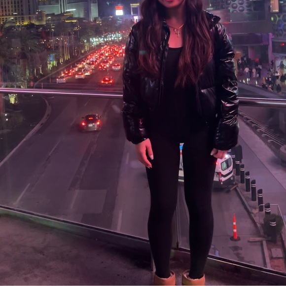 Black Puffer Jacket - Picture 3 of 5